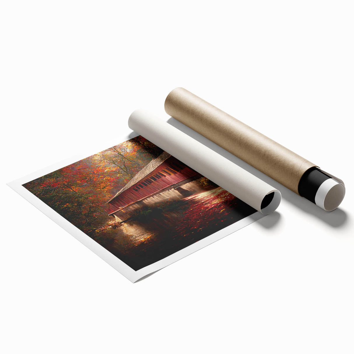 Extra large rolled canvas featuring a floral art design in soft pastel shades.