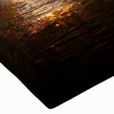 Large art on stretched canvas depicting a monochrome landscape, ideal for bedroom wall decor.