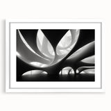 Extra large abstract art print with textured blue and white strokes on canvas, ideal for living room decor.