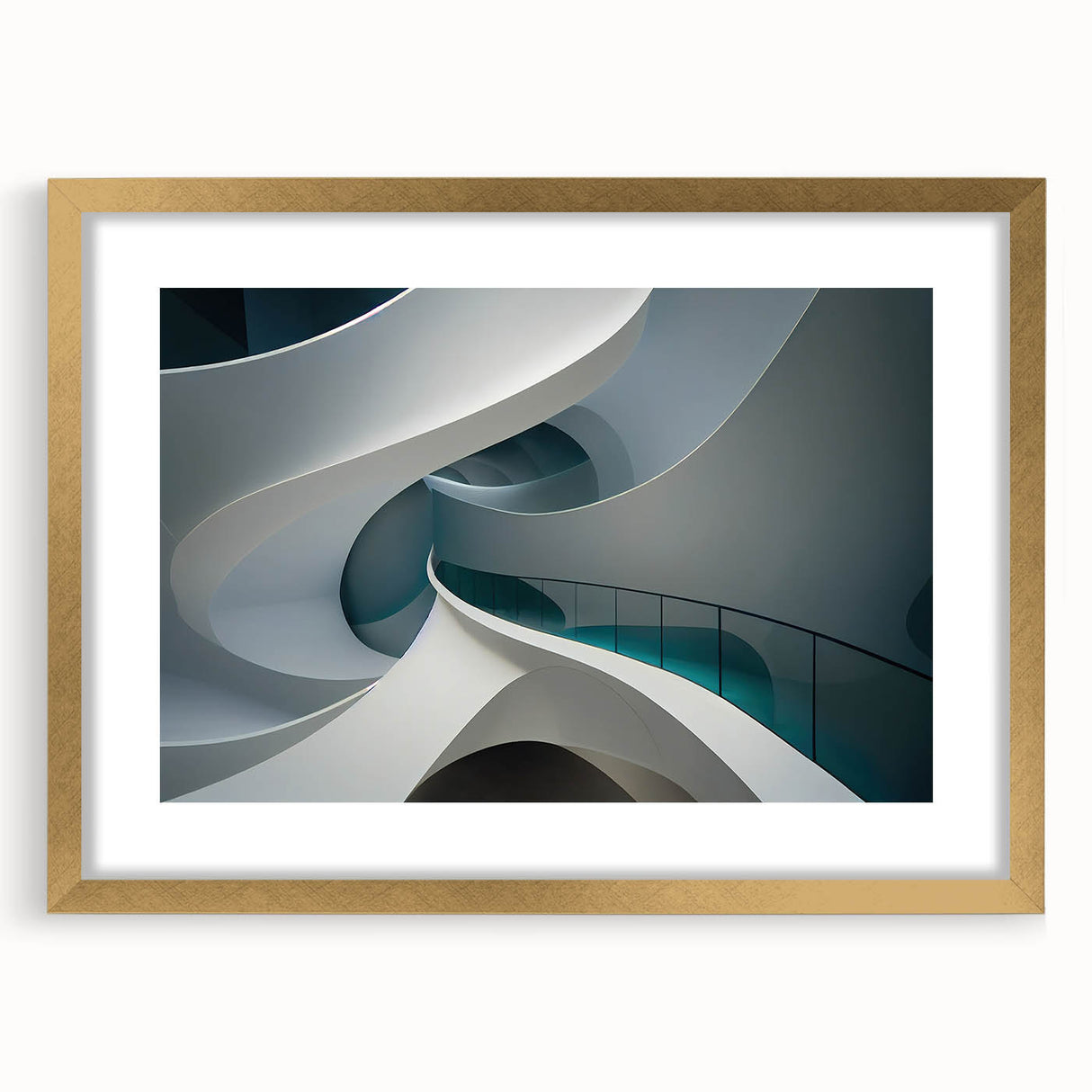 Textured abstract art print in gold and beige tones on framed canvas, ideal for bedroom ambiance.