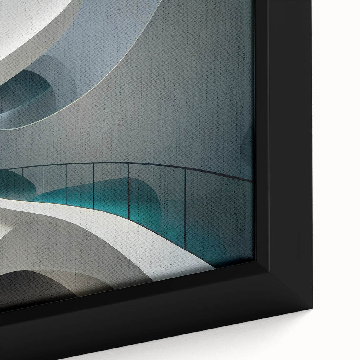 Framed canvas featuring textured black wall art with vibrant colorful accents, ideal for living room decor.