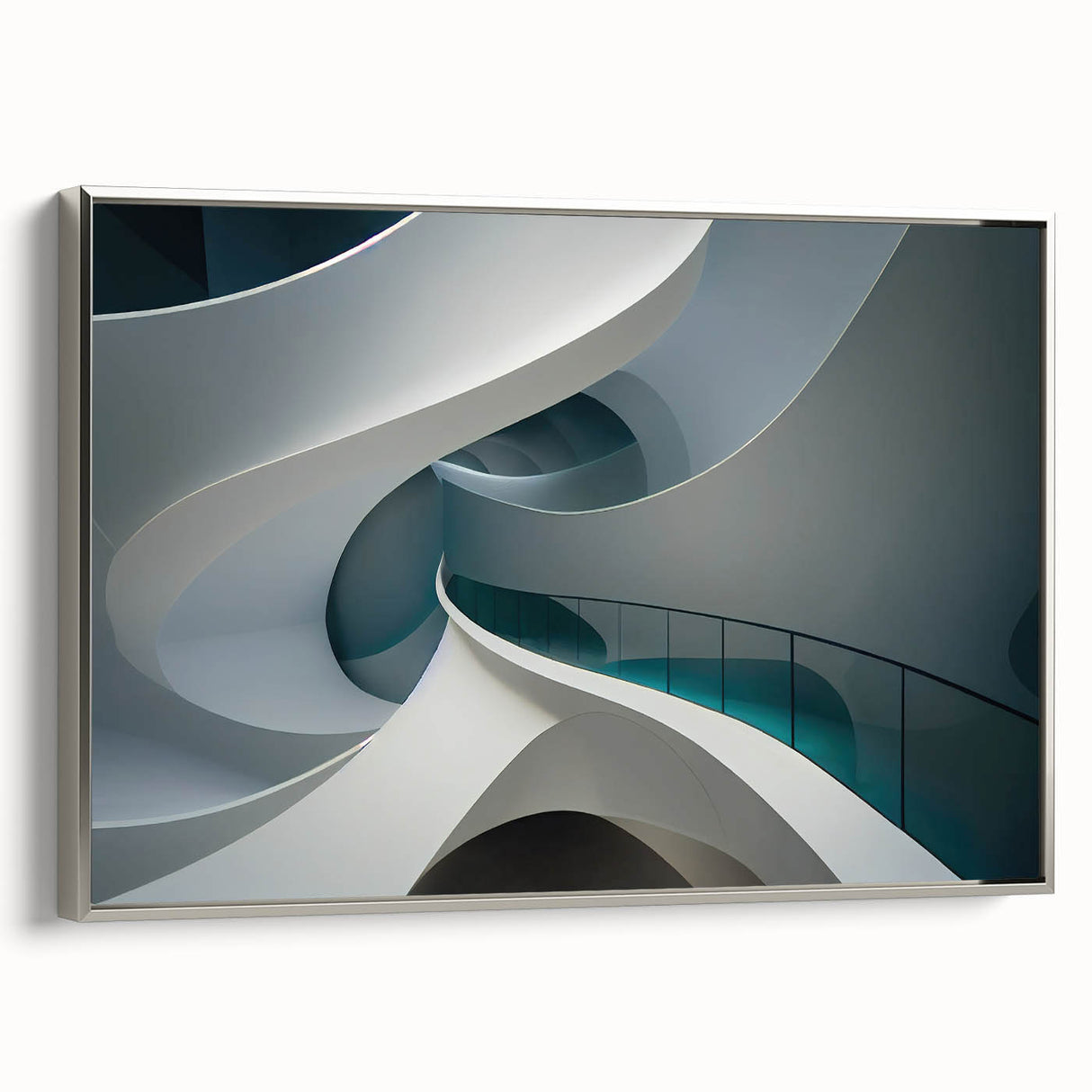 Extra large framed canvas featuring colorful vintage poster art with black accents, ideal for living room decor.