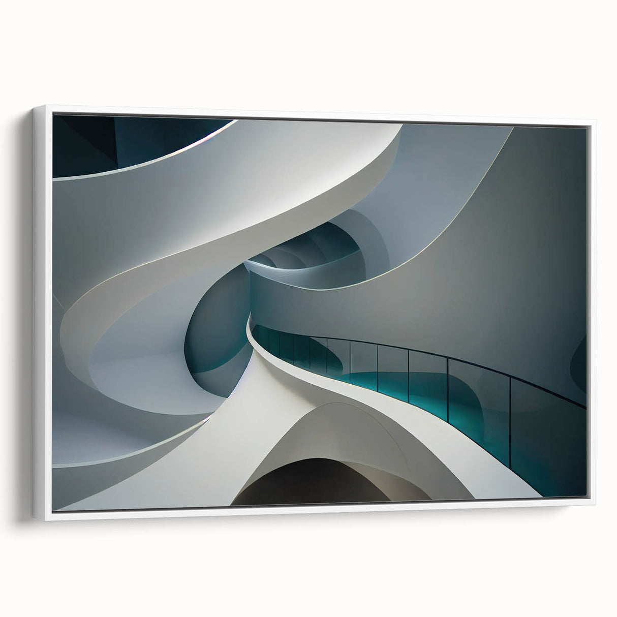 Framed canvas depicting a vintage landscape painting in muted earth tones, ideal for bedroom wall art.