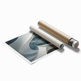 Extra large rolled canvas with a detailed floral art design in soft pastel shades, suitable as classy bathroom wall art.