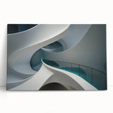 Large black and white abstract design on stretched canvas, ideal for kitchen wall art or bedroom ambiance.