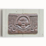 Large black and white abstract painting on stretched canvas, ideal for kitchen wall art.