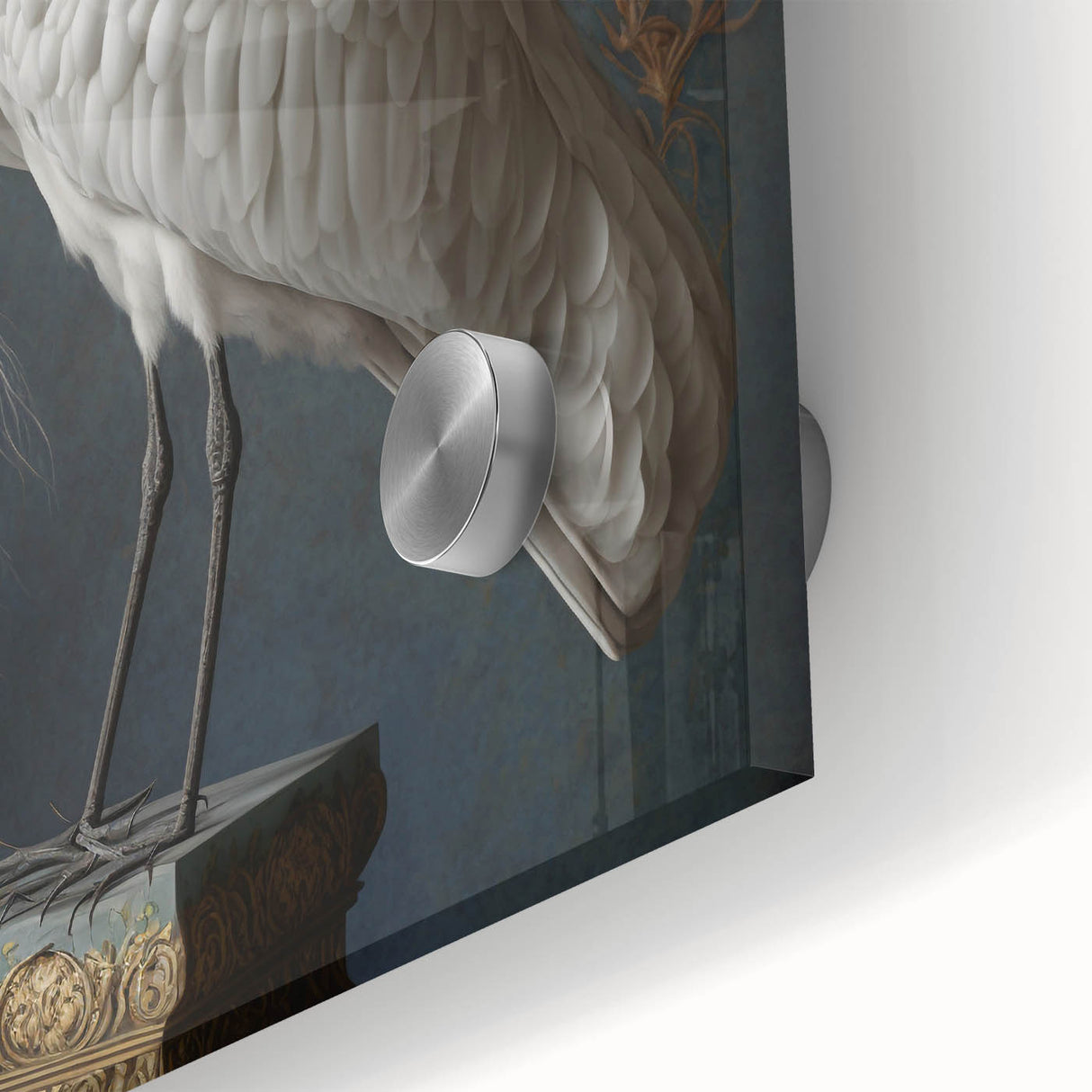 Close-up of a clear acrylic glass sheet showcasing its smooth surface and reflective qualities, ideal for modern home decor or artistic displays, highlighting its durability and elegance.