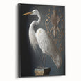Framed black canvas print showcasing an abstract landscape design, viewed from the side, highlighting its sleek profile and modern aesthetic, ideal for contemporary decor.
