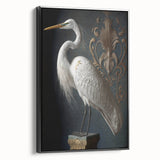 Framed black canvas print showcasing an abstract landscape design, viewed from the side, highlighting its sleek profile and modern aesthetic, ideal for contemporary decor.