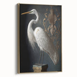 Framed canvas artwork showcasing an elegant gold side view, perfect for enhancing home decor. Ideal for art collectors and interior design enthusiasts, the piece adds a touch of sophistication to any room.