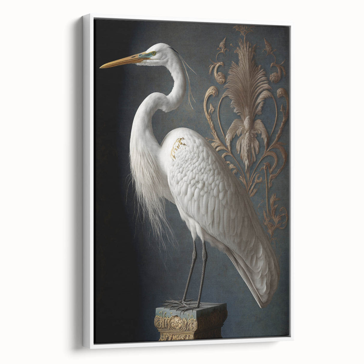 Framed canvas print showcasing a serene landscape with vibrant colors, viewed from the side, perfect for home decor or art collectors. Ideal for enhancing living spaces.