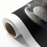 Rolled canvas showcasing vibrant African tribal wall art with intricate designs, carefully placed in a protective cardboard tube, perfect for home decor enthusiasts.