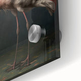 Close-up of a vibrant acrylic glass surface displaying intricate patterns and colors, showcasing its reflective quality and modern design, ideal for home decor.