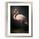 Silver-framed artwork featuring a modern abstract design, displayed with a white mat background, perfect for home decor or gallery settings.