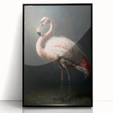 Framed acrylic artwork showcasing a modern black and white design, displayed from the front against a neutral background, perfect for contemporary home decor. The sleek frame enhances the visual appeal, making it an ideal centerpiece for any room.