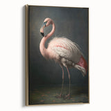 Framed canvas wall art showcasing an elegant abstract design in gold tones, presented in a sophisticated side view to highlight its luxurious finish and modern aesthetic. Ideal for upscale home decor.