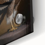 Close-up of a vibrant acrylic glass piece showcasing intricate patterns and colors, highlighting its glossy finish and dynamic light reflections, ideal for modern decor.