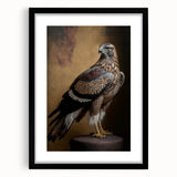 Black picture frame with a white mat, showcasing a blank space for artwork, set against a neutral background. Ideal for home decor and gallery displays.