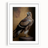 White picture frame with a mat, showcasing a vibrant abstract painting, displayed from the front, ideal for home decor or art galleries. Perfect for enhancing any modern interior space.