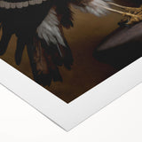 Rolled canvas showcasing vibrant African tribal wall art, featuring intricate patterns and rich colors, securely packaged in a protective cardboard tube.