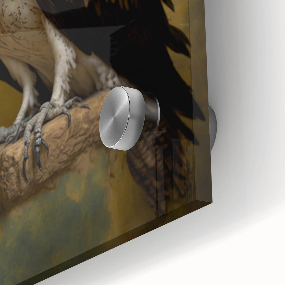 Close-up of a transparent acrylic glass sheet showcasing intricate patterns and reflections, highlighting its smooth surface and clarity, ideal for modern decor.