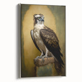 Framed canvas artwork showcasing a serene landscape scene with vibrant colors, mounted in a sleek silver frame, ideal for modern home decor.