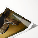 Rolled print showcasing a vibrant abstract design with bold colors, packaged securely in a protective cardboard tube for safe shipping and storage. Ideal for home decor enthusiasts looking to enhance their space with unique wall art.