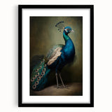 Black picture frame with a white mat, showcasing a vibrant artwork inside, positioned against a clean, light background, ideal for home or office decor. The frame's sleek design enhances the visual appeal of the artwork, making it a stylish addition to any space.