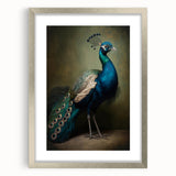 Silver picture frame with a mat, showcasing a front view of a beautifully displayed artwork, ideal for home or office decor, highlighting elegance and sophistication.