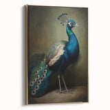 Framed canvas artwork showcasing a vibrant abstract design with gold accents, displayed from a side view to highlight its depth and texture. Ideal for modern home decor.