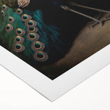 Rolled canvas showcasing vibrant African tribal wall art, displaying intricate patterns and colors, securely packed in a protective cardboard tube for shipping.