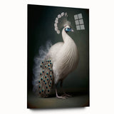 Acrylic glass panel displayed from the side, showcasing its transparent surface and sleek edges, ideal for modern home decor and art presentations.