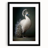 Black picture frame with white matting, showcasing a vibrant landscape artwork, ideal for home decor or gallery display, emphasizing modern elegance and style.