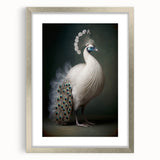 Silver-framed photo display with a mat, showcasing a vibrant artwork centered within the frame, perfect for home decor and gallery settings. The frame features a sleek modern design, enhancing the visual appeal of the artwork inside.