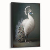 Framed canvas art displaying a serene landscape with vibrant colors, showcasing detailed brushwork and a black frame, ideal for home decor and artistic ambiance.