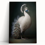 Stretched canvas artwork depicting a vibrant abstract design, leaning against a textured wall, showcasing rich colors and intricate patterns, perfect for modern decor.