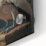 Close-up of a vibrant acrylic glass piece showcasing a mesmerizing swirl of blue and green colors, highlighting its glossy finish and intricate patterns, perfect for modern decor.