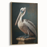 Framed canvas print showcasing an elegant abstract design with a gold frame, displayed in a stylish side view, perfect for home decor enhancement.