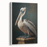 Framed canvas artwork showcasing a serene landscape with vibrant colors, positioned against a white backdrop, highlighting its elegant side view and contemporary design. Perfect for home decor enthusiasts seeking to enhance their space with artistic flair.