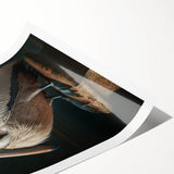 Rolled canvas print showcasing vibrant African tribal art, featuring intricate patterns in warm colors, securely packaged in a durable cardboard tube for safe shipping.