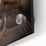 Close-up of a clear acrylic glass surface showcasing a reflective finish and intricate details, ideal for modern decor and artistic displays. Perfect for enhancing interior aesthetics.