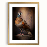 Elegant gold-framed artwork with a white mat, showcasing a vibrant landscape painting. Ideal for home decor, enhancing living spaces with sophistication and style.