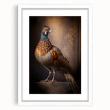 White-framed artwork featuring a vibrant abstract painting with splashes of blue, red, and yellow, elegantly displayed with a white mat for a modern aesthetic. This piece enhances contemporary decor and is ideal for art enthusiasts seeking unique wall decor options.