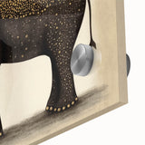 Close-up view of a vibrant acrylic glass surface showcasing intricate patterns and reflections, highlighting the clarity and brilliance of the material, ideal for modern decor.