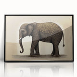 Framed acrylic print showcasing a modern abstract design in bold colors, set against a sleek black frame, perfect for contemporary home decor and art enthusiasts.