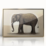 Framed acrylic artwork showcasing a stunning gold abstract design, perfect for modern home decor. The elegant piece enhances any interior with its vibrant color and unique style.