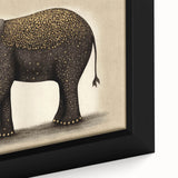 Framed canvas artwork showcasing an intricate African tribal design with vibrant colors and textured details, perfect for enhancing any wall decor.