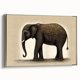 Framed canvas wall art displaying an abstract silver design, showcasing a sleek side view that highlights its modern aesthetic and elegant finish. Perfect for contemporary home decor.