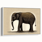 Framed canvas artwork showcasing a serene landscape with vibrant colors, displayed from a white side view, perfect for home decor and modern interiors.