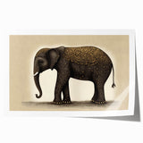 Rolled canvas print showcasing vibrant African tribal artwork with intricate patterns, carefully stored in a protective cardboard tube, perfect for wall decor enthusiasts.